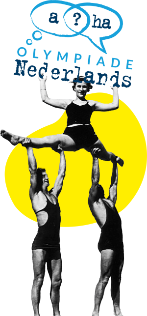 Mannnetjes met logo en blob